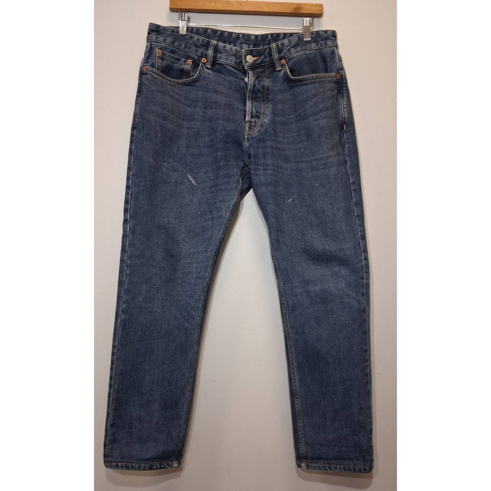 Buck mason mens size 33W 29L jeans pants denim blue